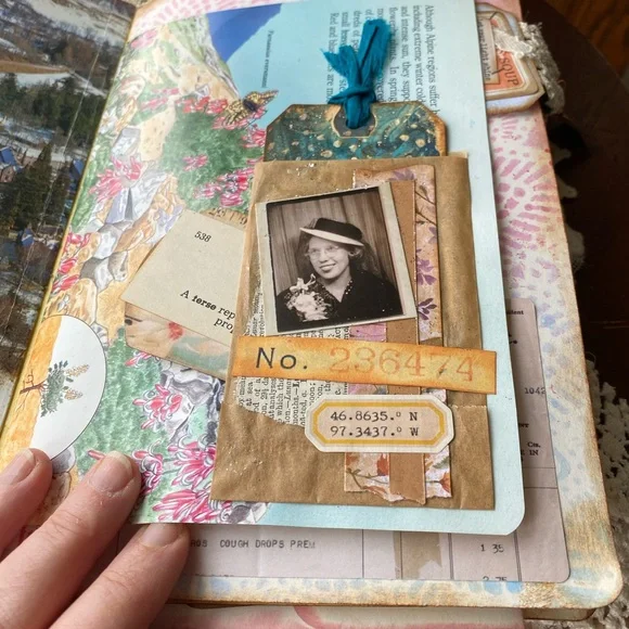 Vibrant Bird-Themed Travel Journal Mixed Media Art Junk Journal - Picture 4 of 17